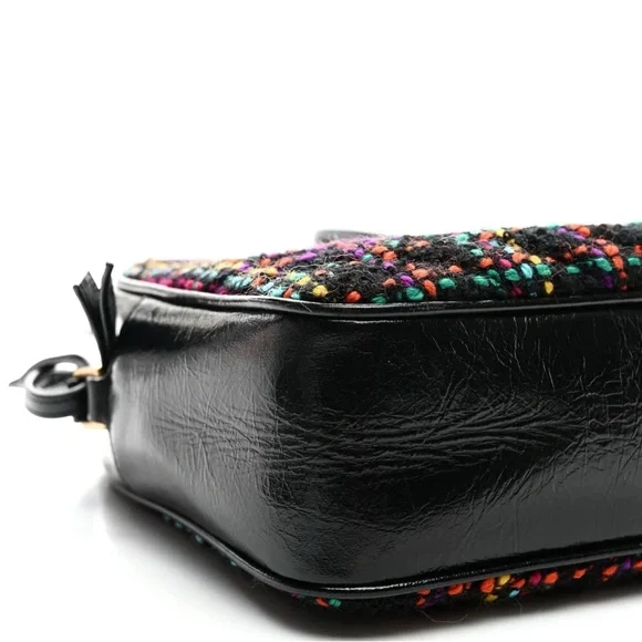 Saint Laurent YSL Tweed Calfskin Lou Camera Bag EUC W/ COA - Picture 6 of 7